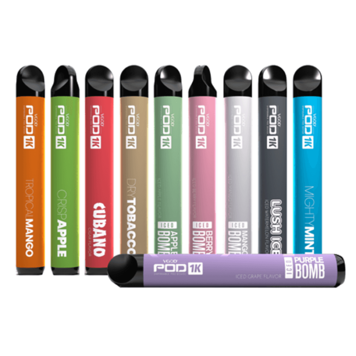 Vgod Pod 1k 1500 Puffs Disposable Vape 20mg